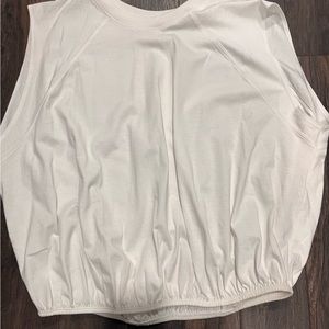 Zara Balloon Shoulder Cut Sleeve Top